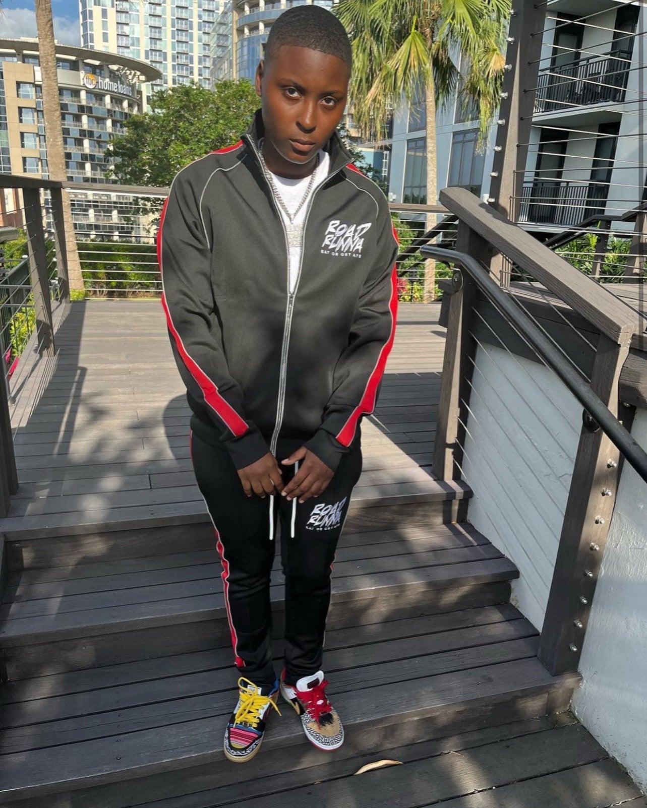 3M Alpha Set (Black/Red) Tracksuit - ShopRoadRunna