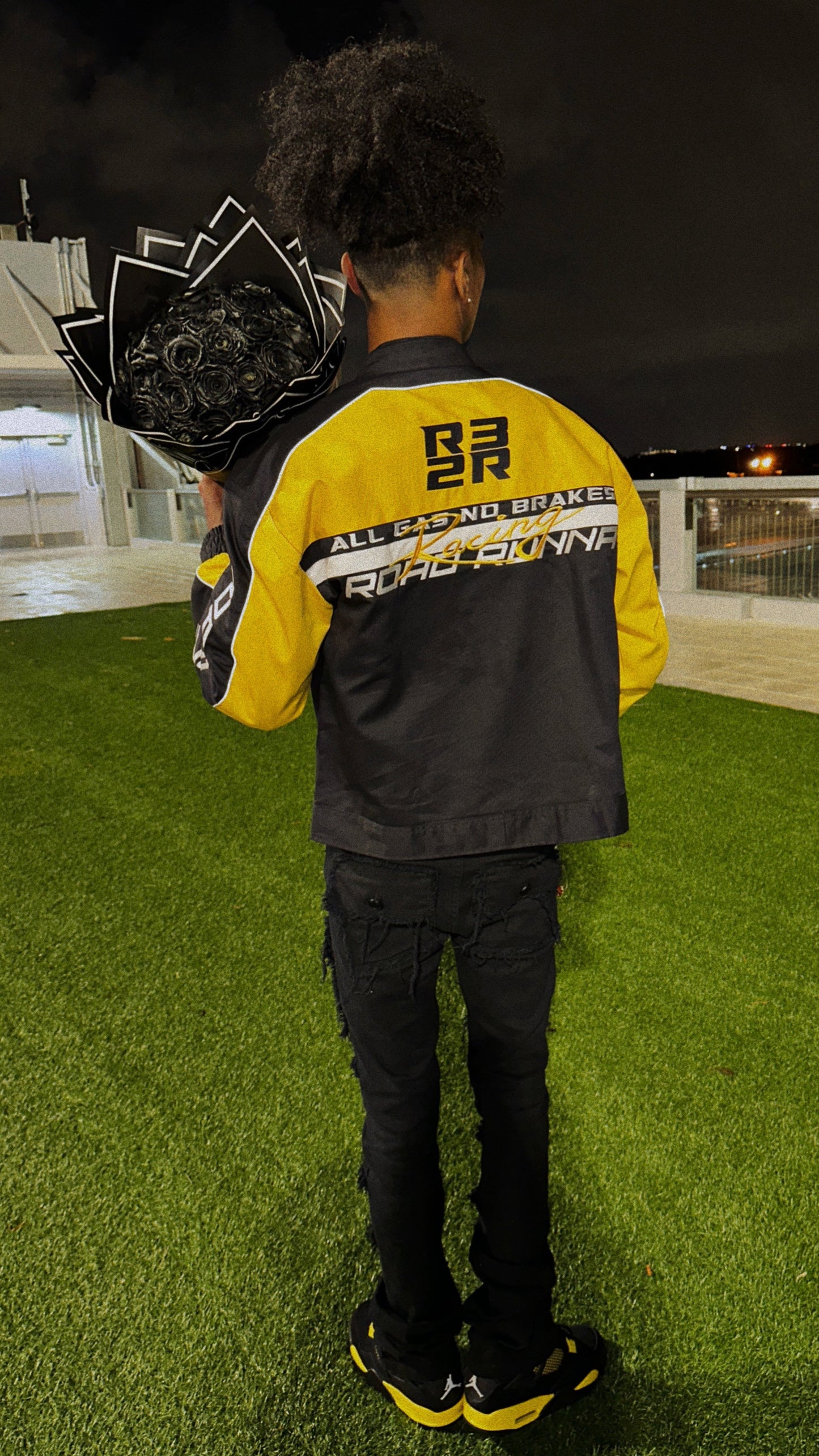 Moto Jacket (Yellow/Black) - ShopRoadRunna