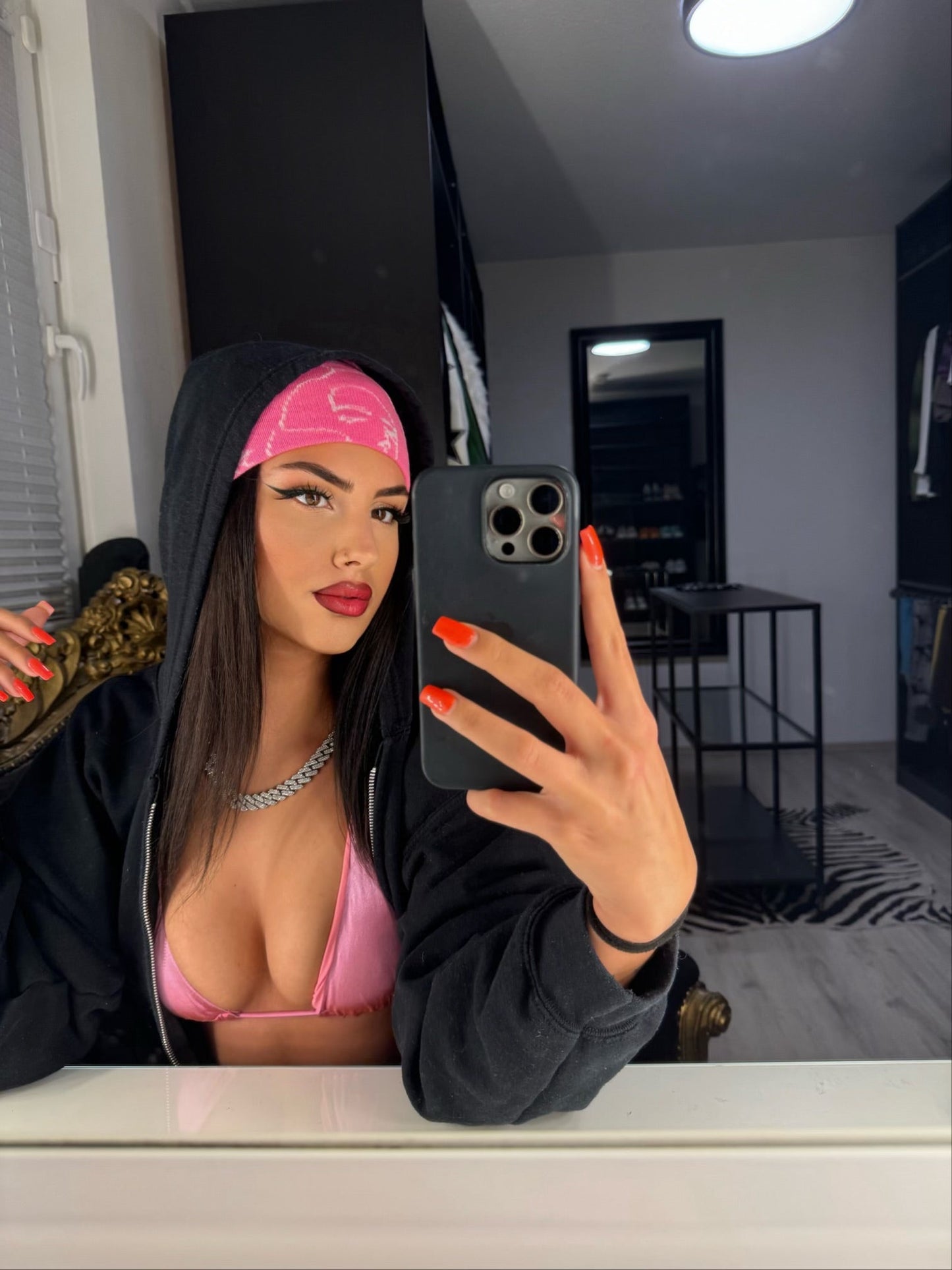 "Hard To Choose One" - Pink Beanie