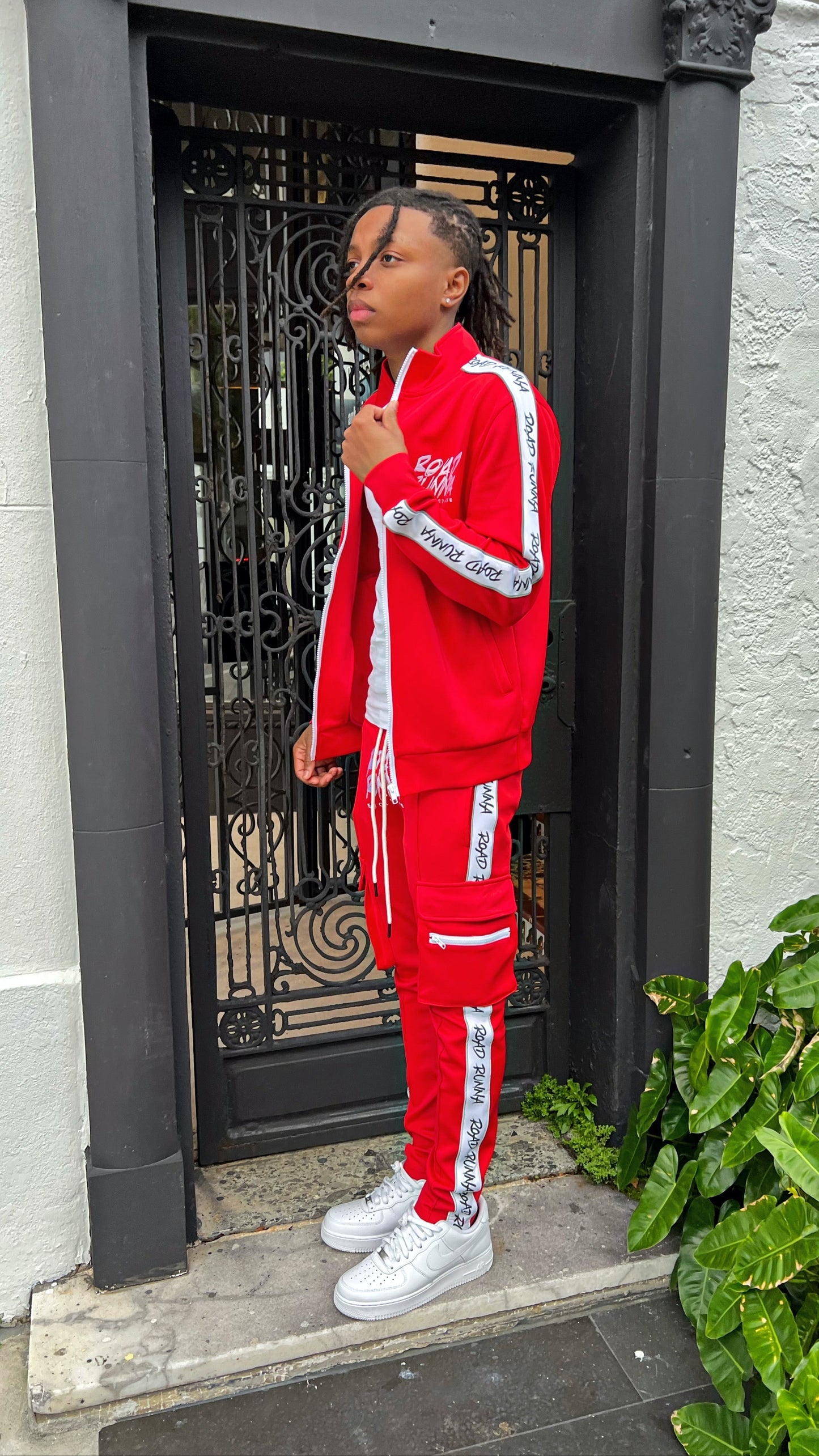 3M Alpha V2 Set (Red/White) Tracksuit - ShopRoadRunna