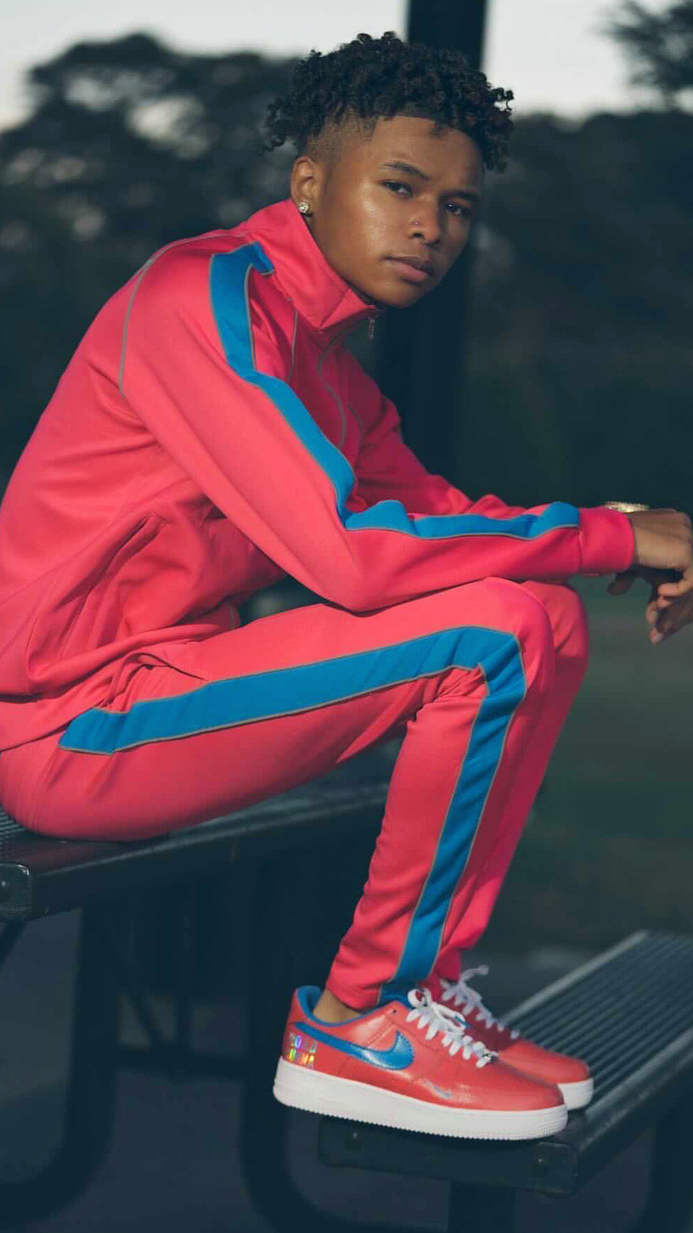 3M Alpha Set (Pink/Blue) Tracksuit - ShopRoadRunna