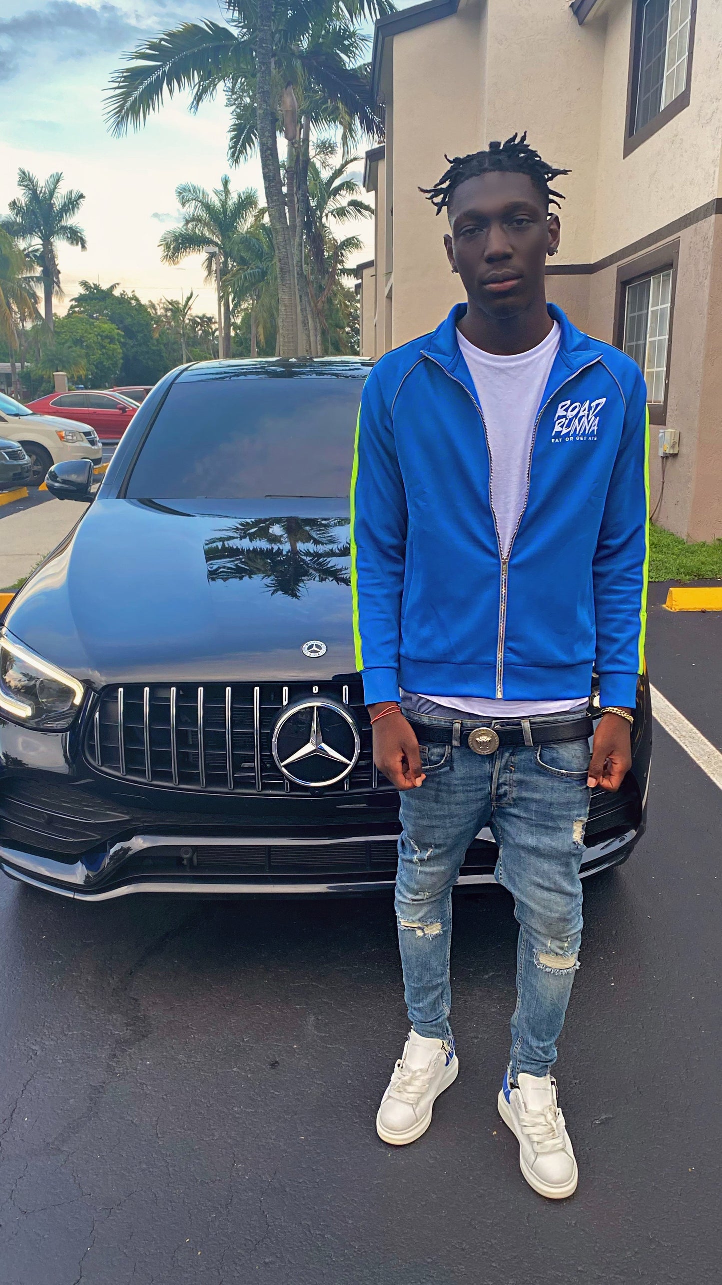 3M Alpha Set (Blue/Green) Tracksuit - ShopRoadRunna