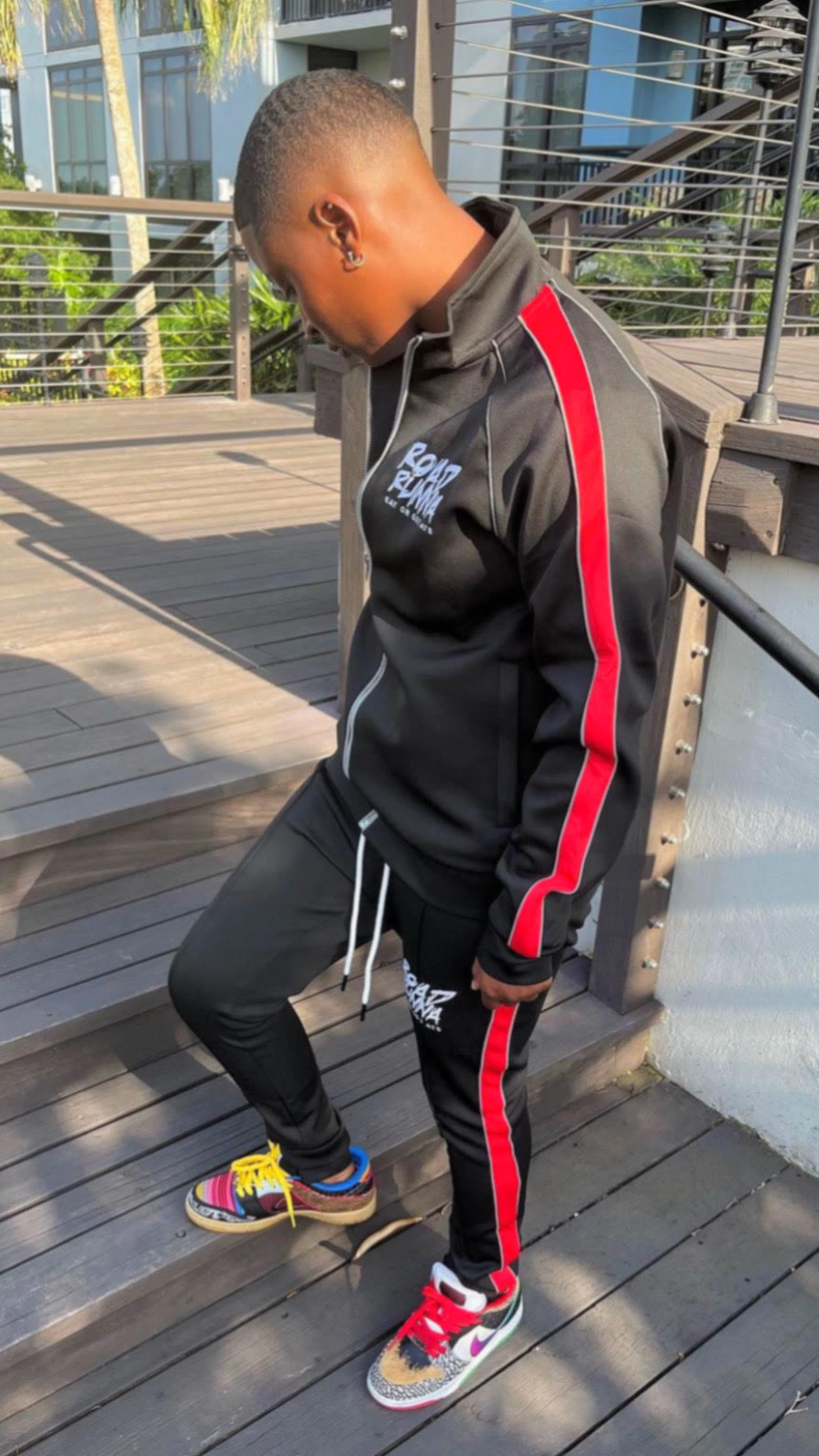 3M Alpha Set (Black/Red) Tracksuit - ShopRoadRunna