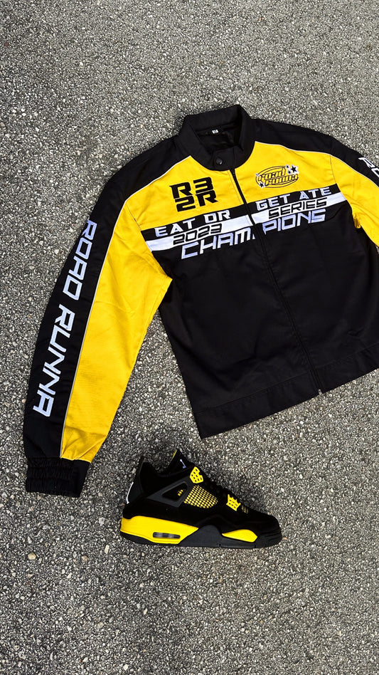 Moto Jacket (Yellow/Black) - ShopRoadRunna