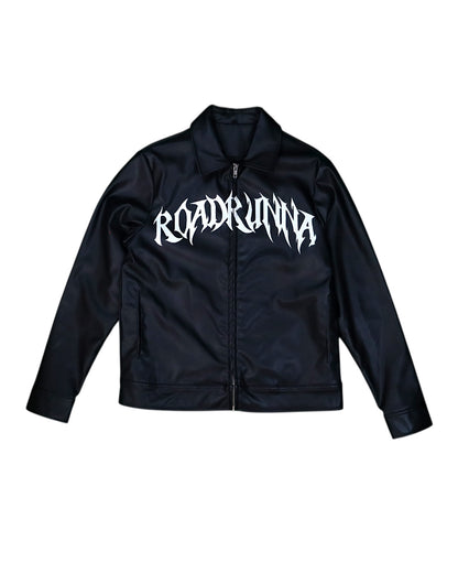 Black/White Leather Jacket