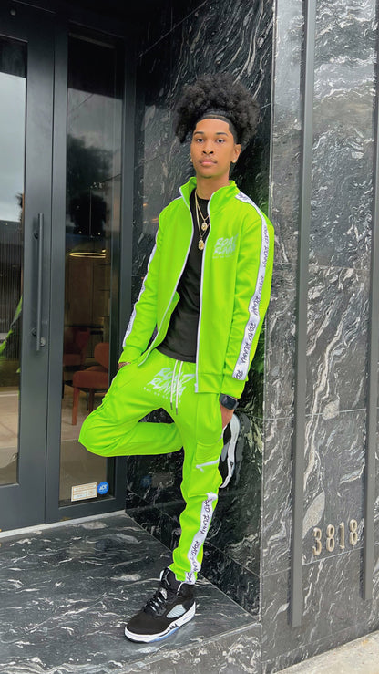 3M Alpha V2 Set (Green/White) Tracksuit - ShopRoadRunna