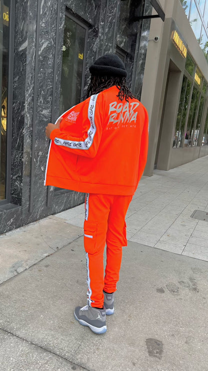3M Alpha V2 Set (Orange/White) Tracksuit - ShopRoadRunna