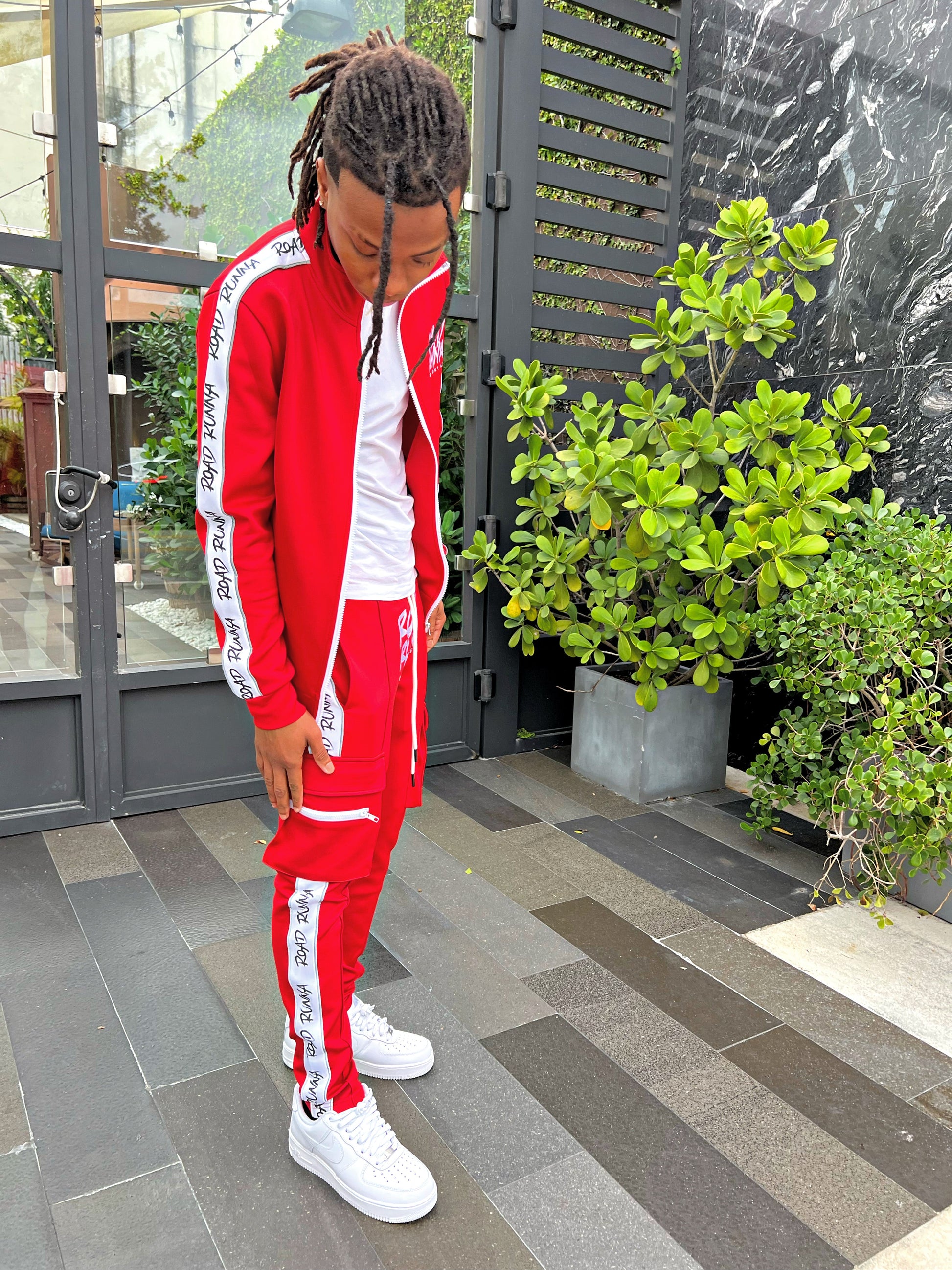 3M Alpha V2 Set (Red/White) Tracksuit - ShopRoadRunna